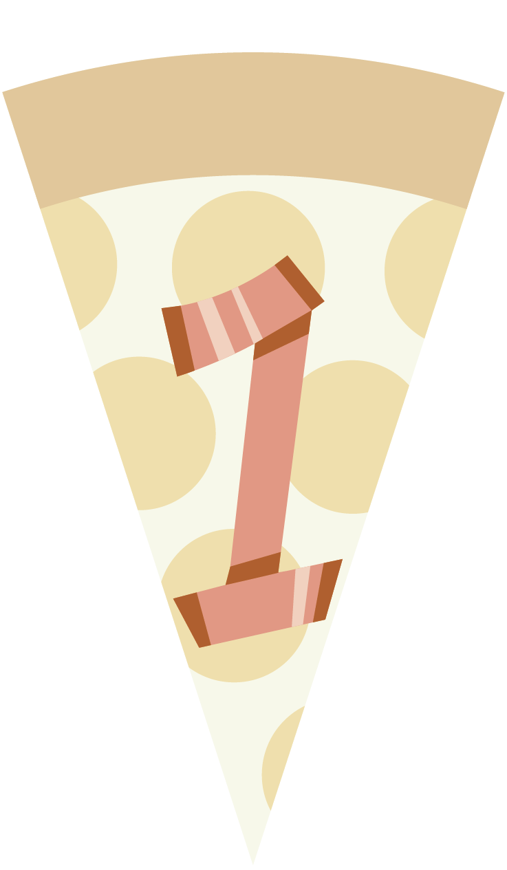ベーコンのみピザ