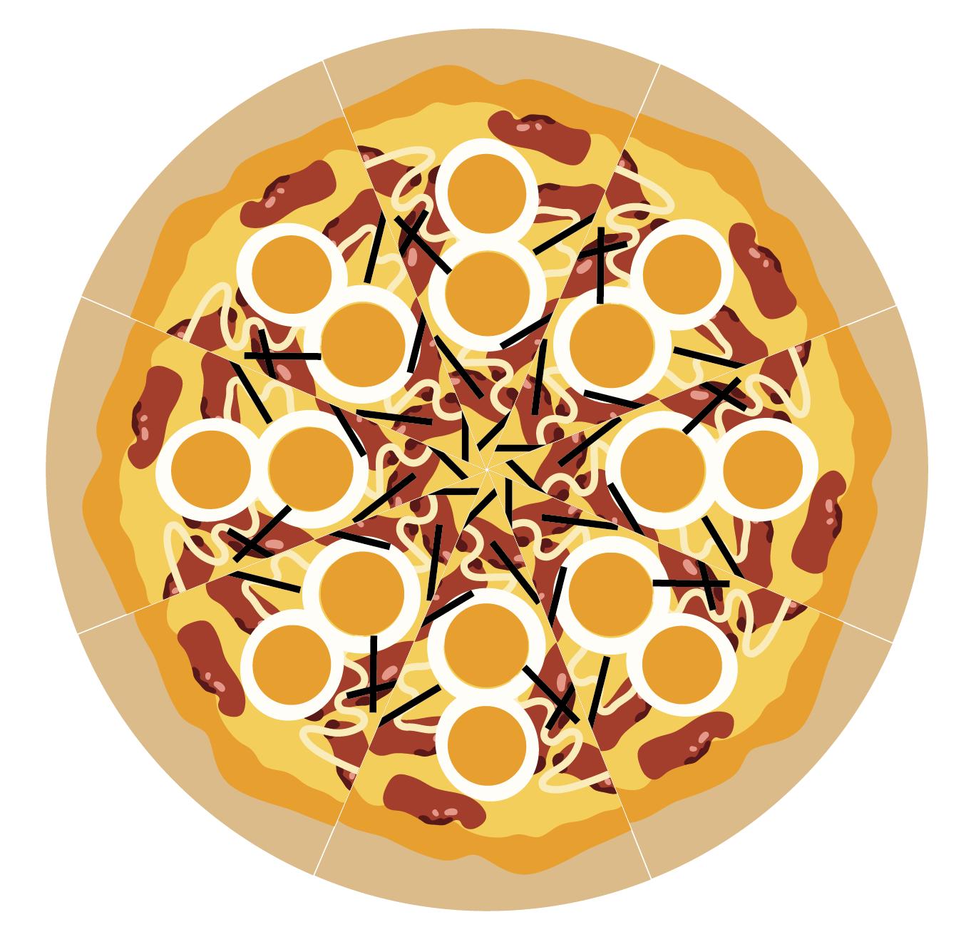 テリヤキチキンピザ